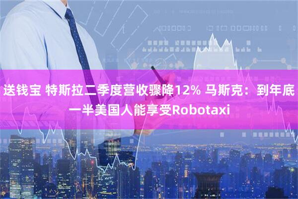 送钱宝 特斯拉二季度营收骤降12% 马斯克：到年底一半美国人能享受Robotaxi