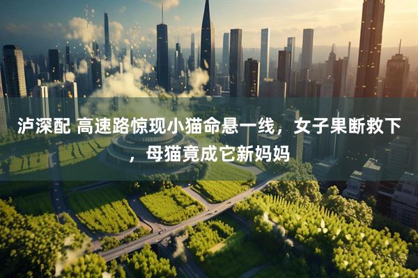 泸深配 高速路惊现小猫命悬一线，女子果断救下，母猫竟成它新妈妈