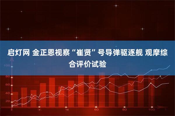 启灯网 金正恩视察“崔贤”号导弹驱逐舰 观摩综合评价试验